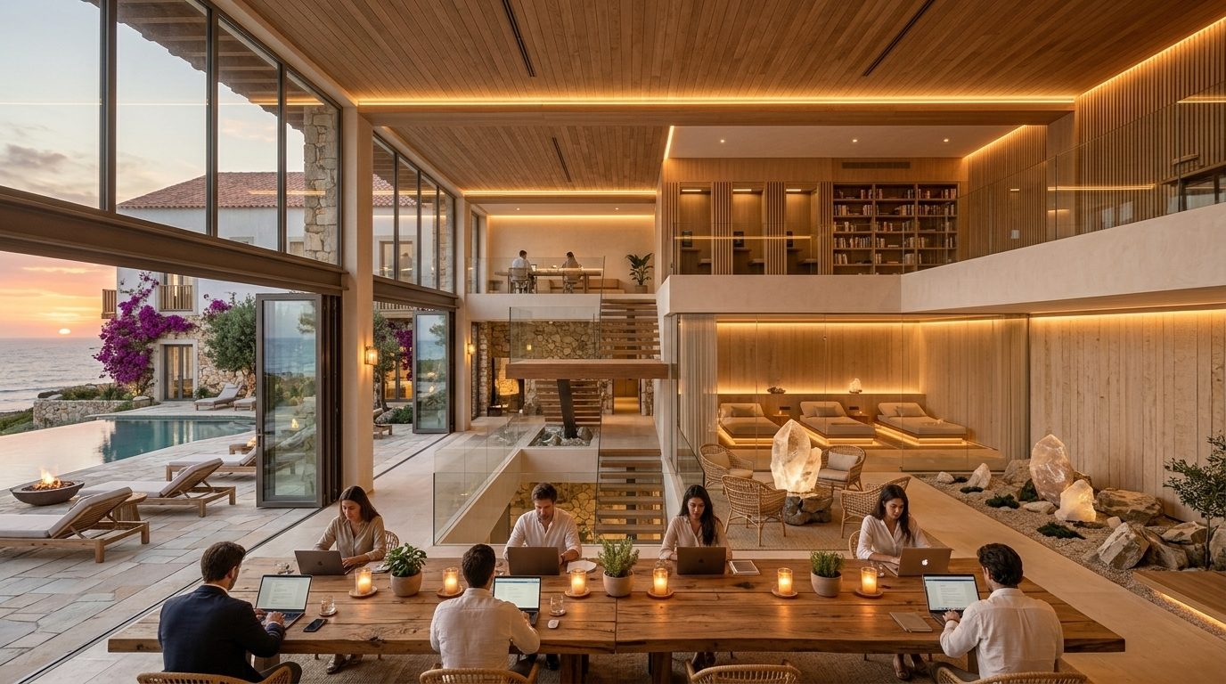 Coworking lounge